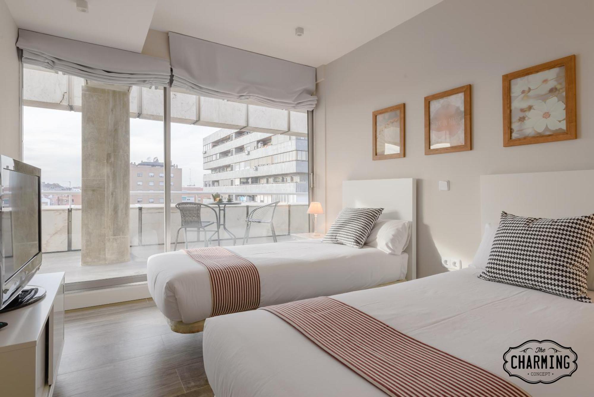 Apartamento Charming Eurobuilding 2 Terrace Exclusive - Plaza De Parking Madrid Exterior foto