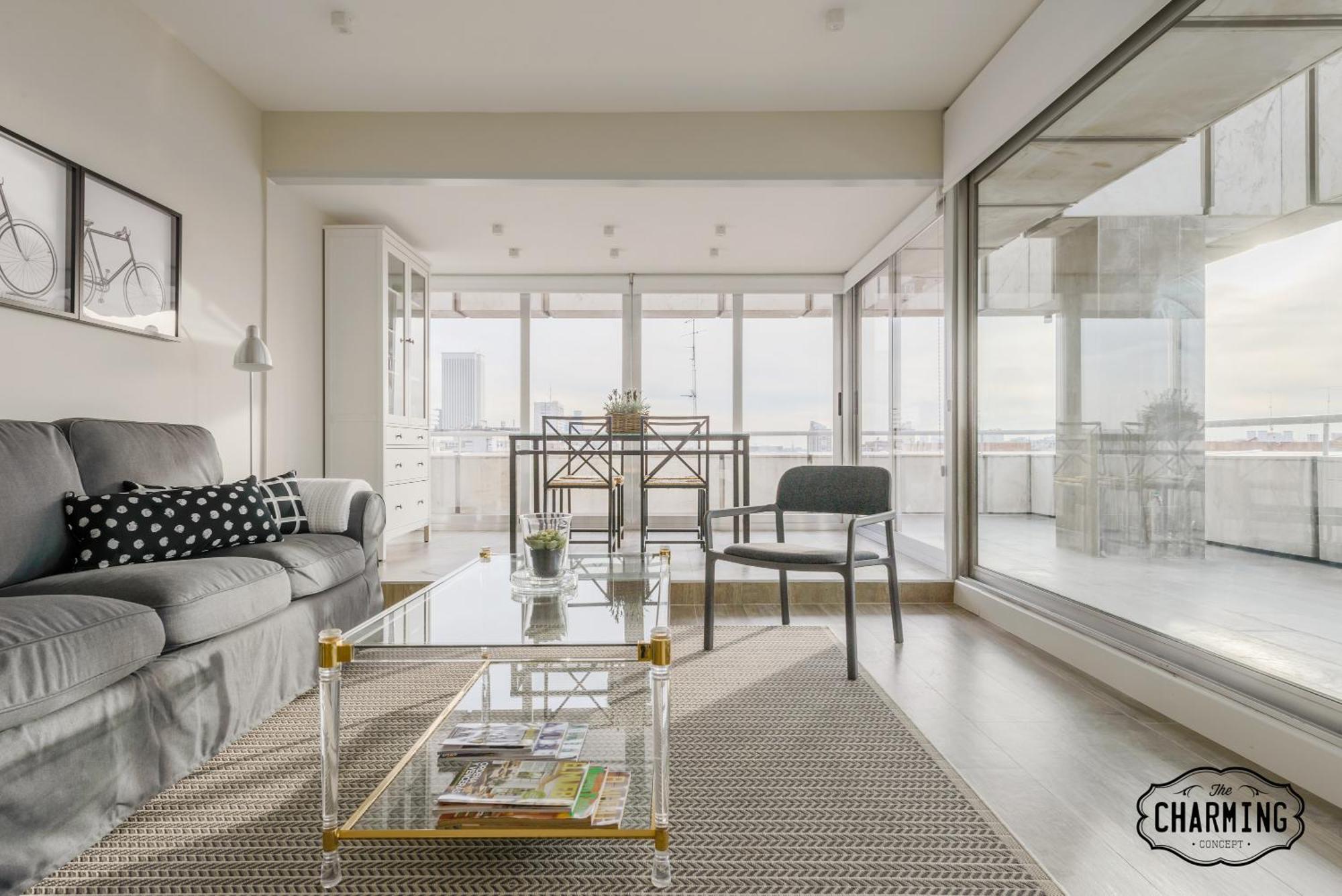 Apartamento Charming Eurobuilding 2 Terrace Exclusive - Plaza De Parking Madrid Exterior foto